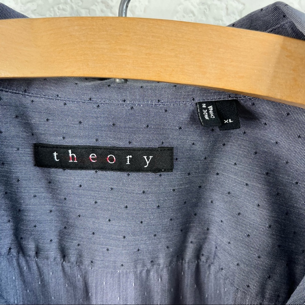 Theory Dotted Stephan Fieldspar Button Down Shirt - image 8
